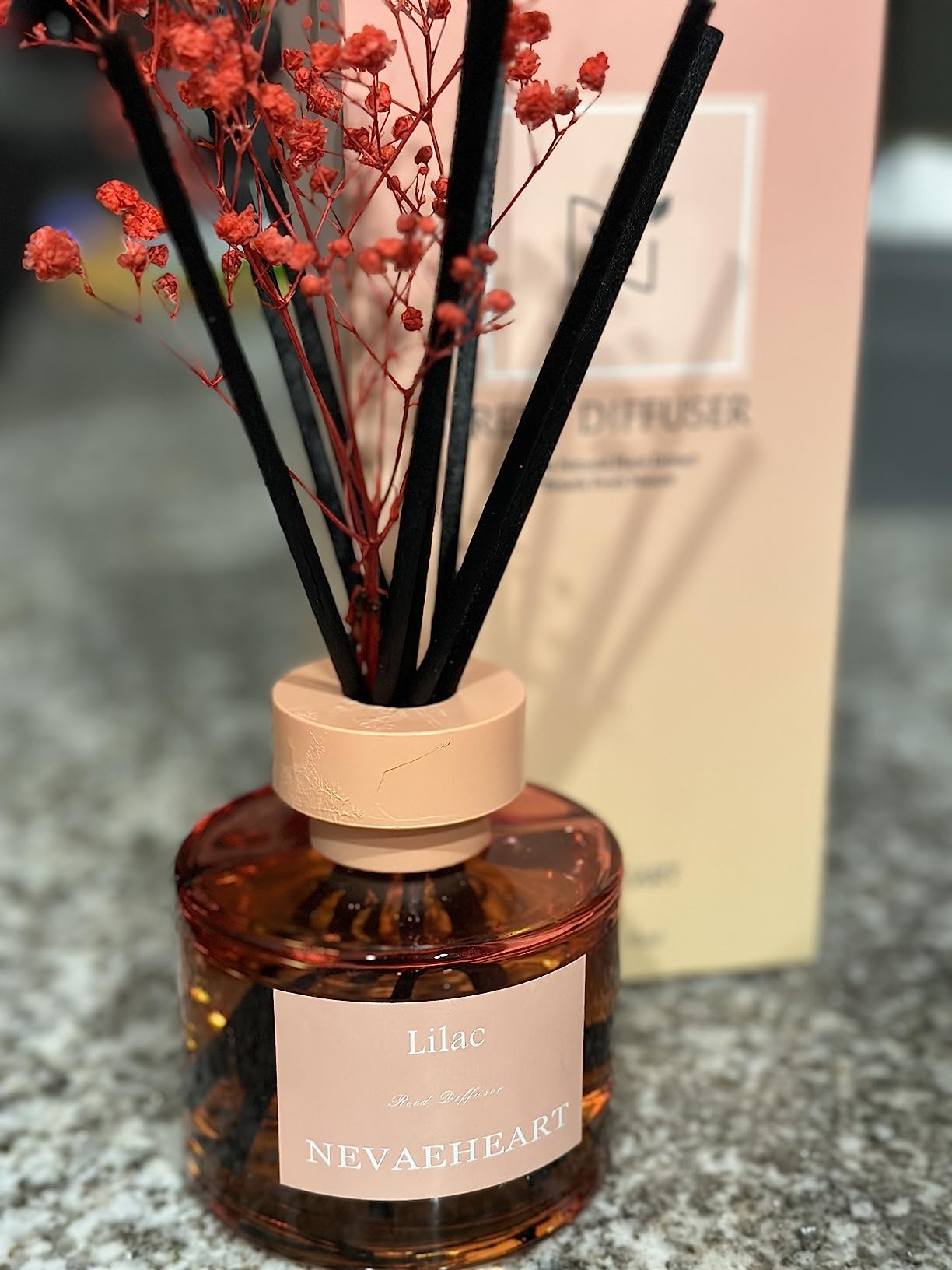 $1/mo - Finance NEVAEHEART Preserved Real Flower Reed Diffuser, Jasmine ...