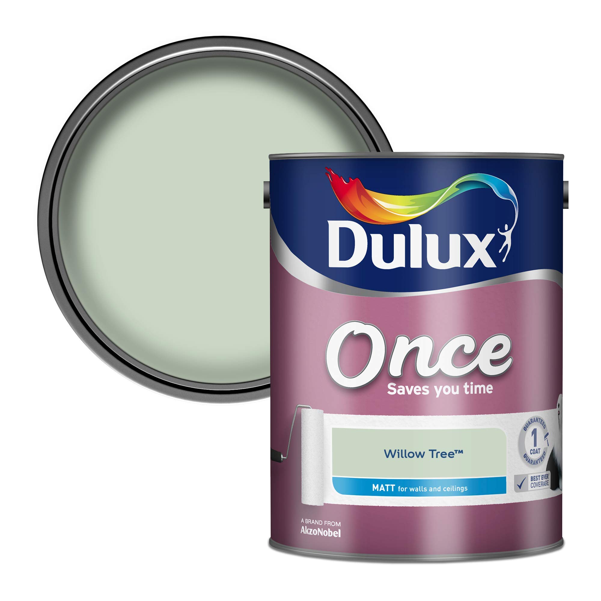 Dulux Willow Tree Once Matt Emulsion Paint - 5L