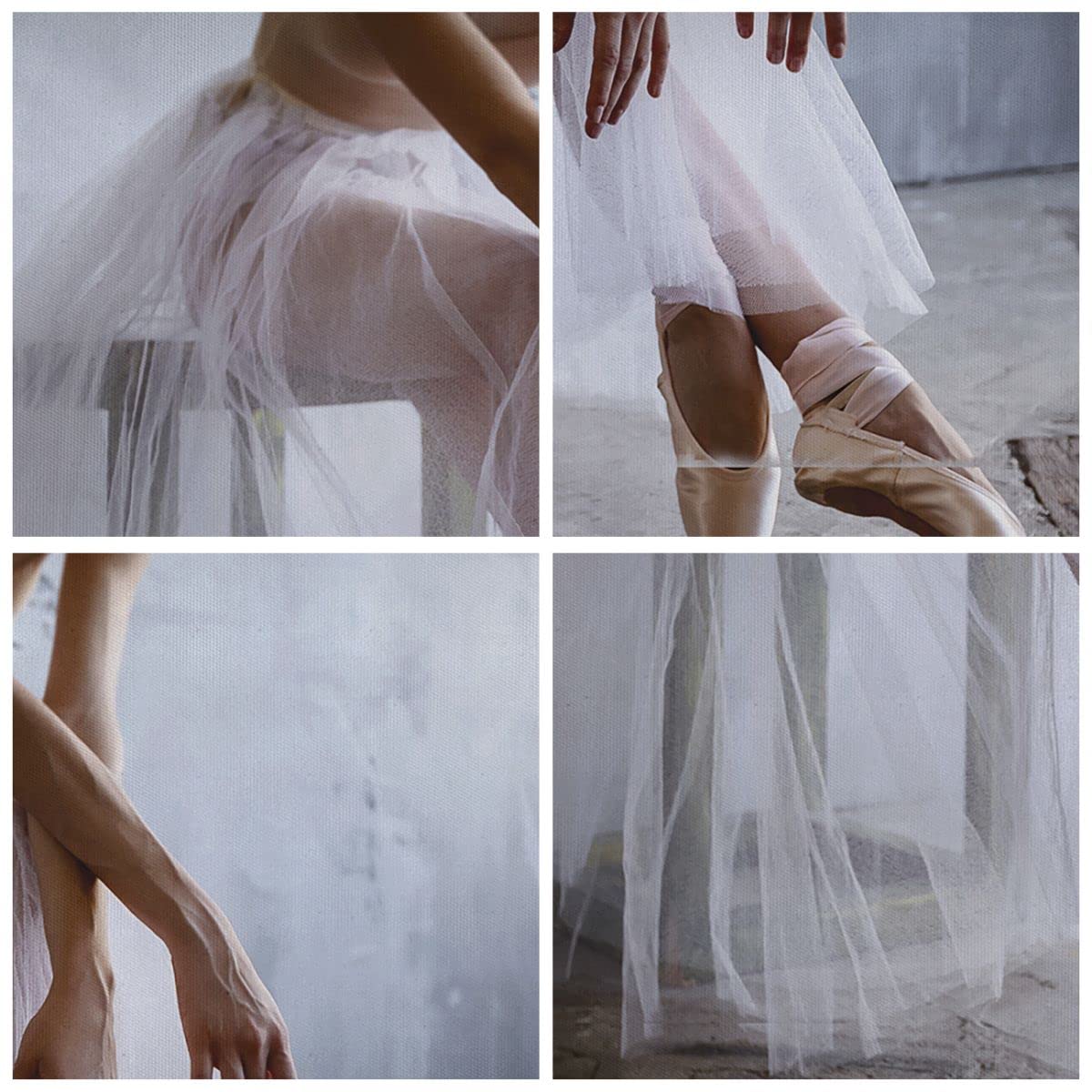 Moderno Quadro su Tela 90x30 cm Stampe da Parete Persone Musica - 4970 | Ballerina Balletto Studio Quadro Decorativo Set da 5 pezzi Soggiorno Arte da Parete Decorazione da Parete ARTTOR
