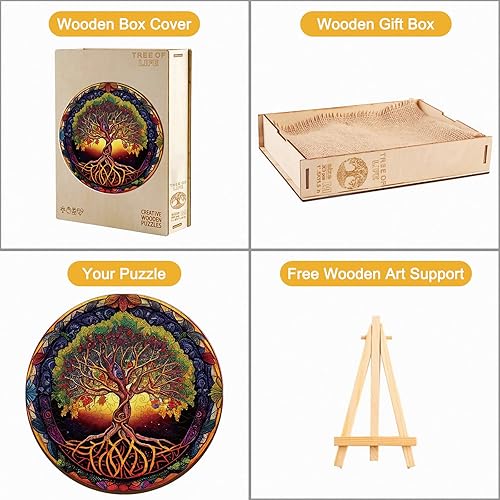 Miniatura 6 de KAAYEE Rompecabezas de madera para adultos, rompecabezas de madera con forma única avanzada de tortuga marina para adultos, el mejor regalo para