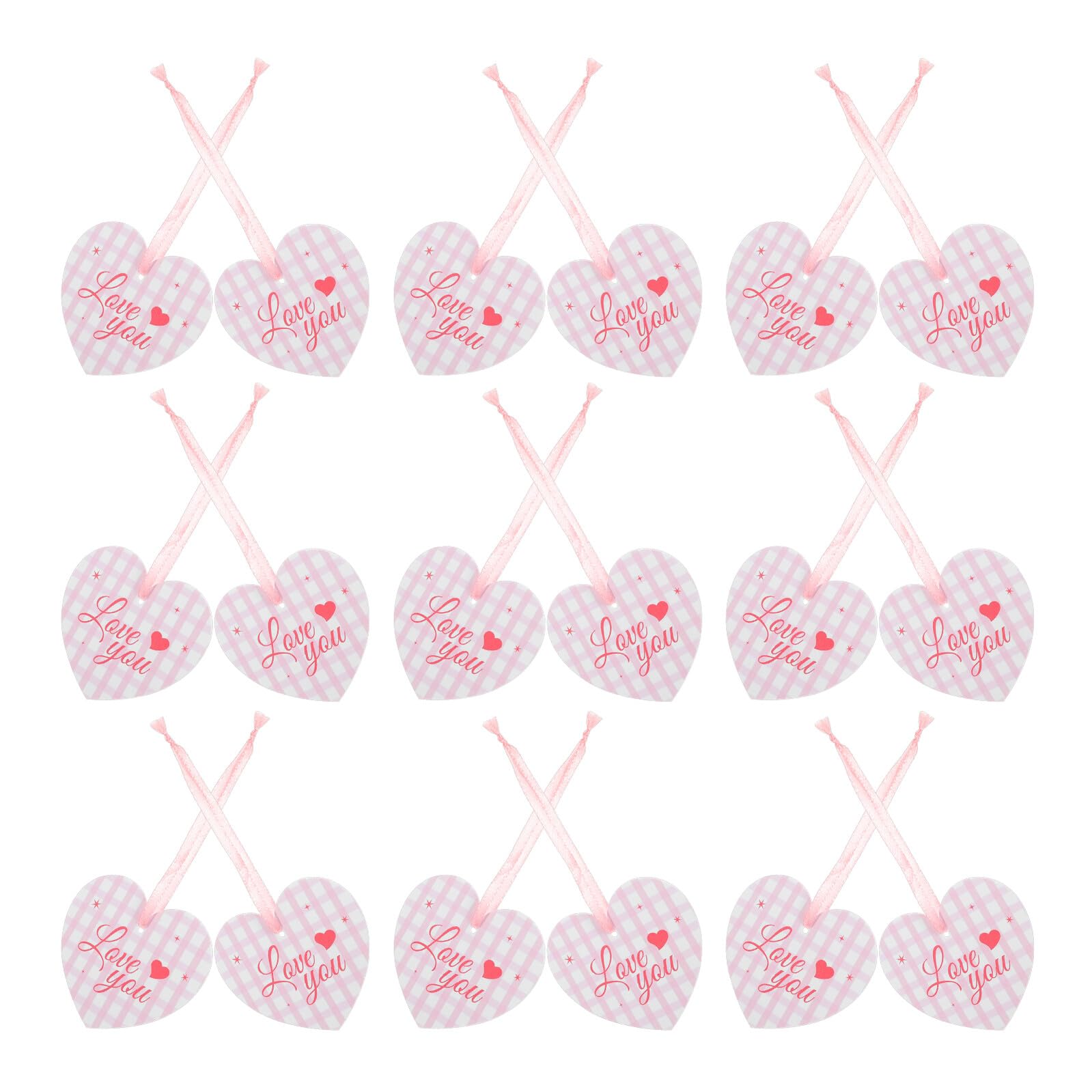 Tarjetas de papel Beavorty con forma de corazón para bolsas de San Valentín y manualidades
