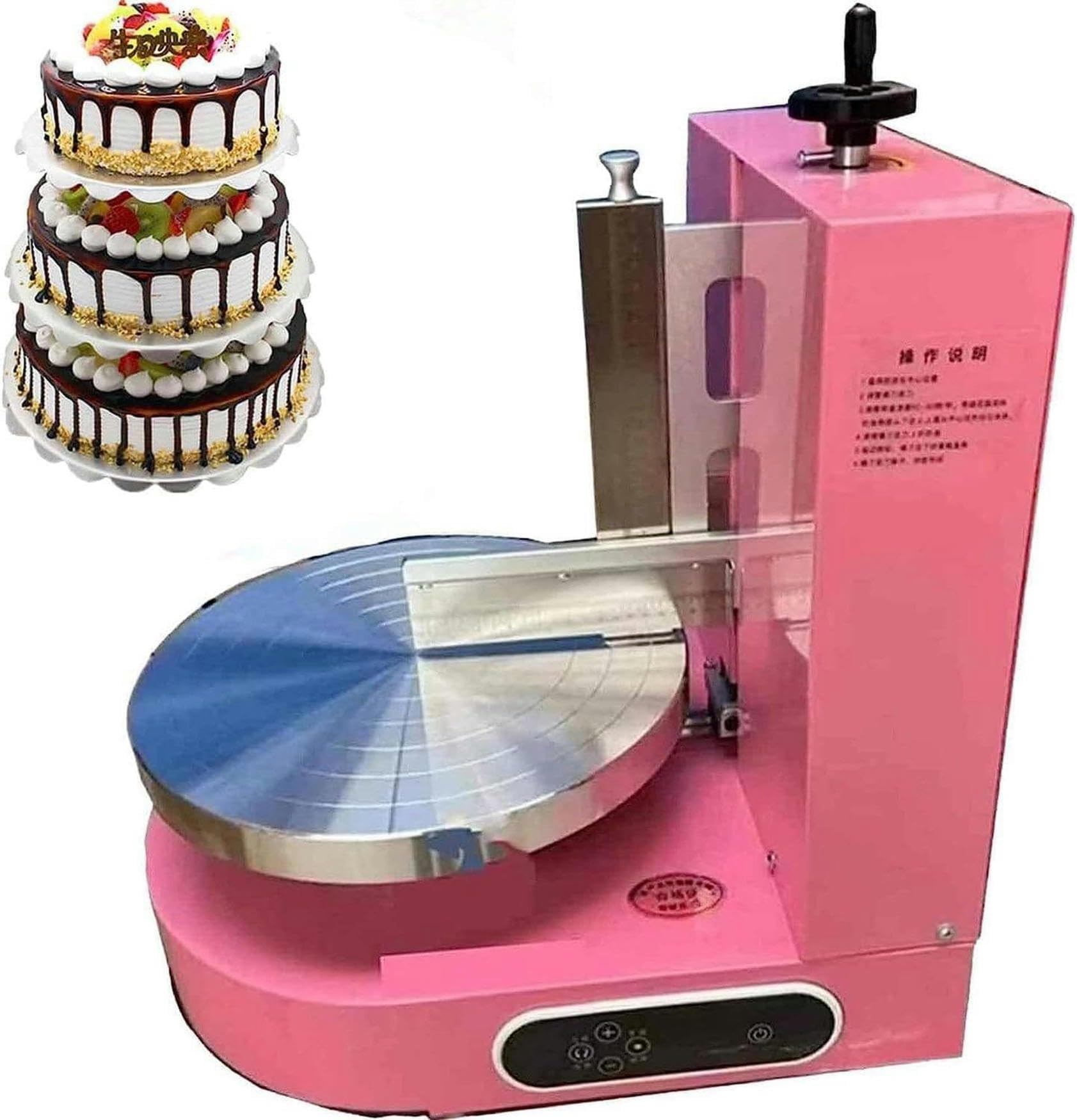 Esparcidor automático de Pasteles de 4-12 Pulgadas, Decorador de Revestimiento Suave de Crema de Mantequilla para Pasteles de cumpleaños, Máquina alisadora de Crema de Mantequilla