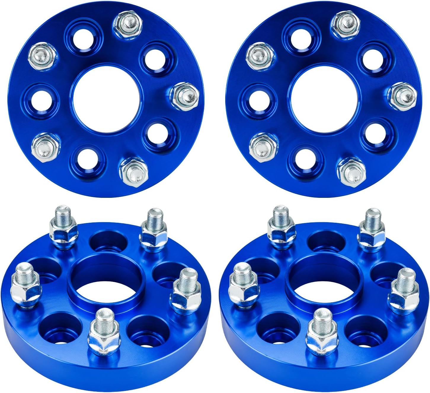 Torchbeam 4Pcs 5x100 to 5x114.3 Wheel Spacers 5x3.94 to 5x4.5, M12x1.25 Wheel Stud, 1 inch Thickness, 56.1 Hub Centric | Wheel Adapters for Forester, Crosstrek, Outback, Impreza, XV Crosstrek,