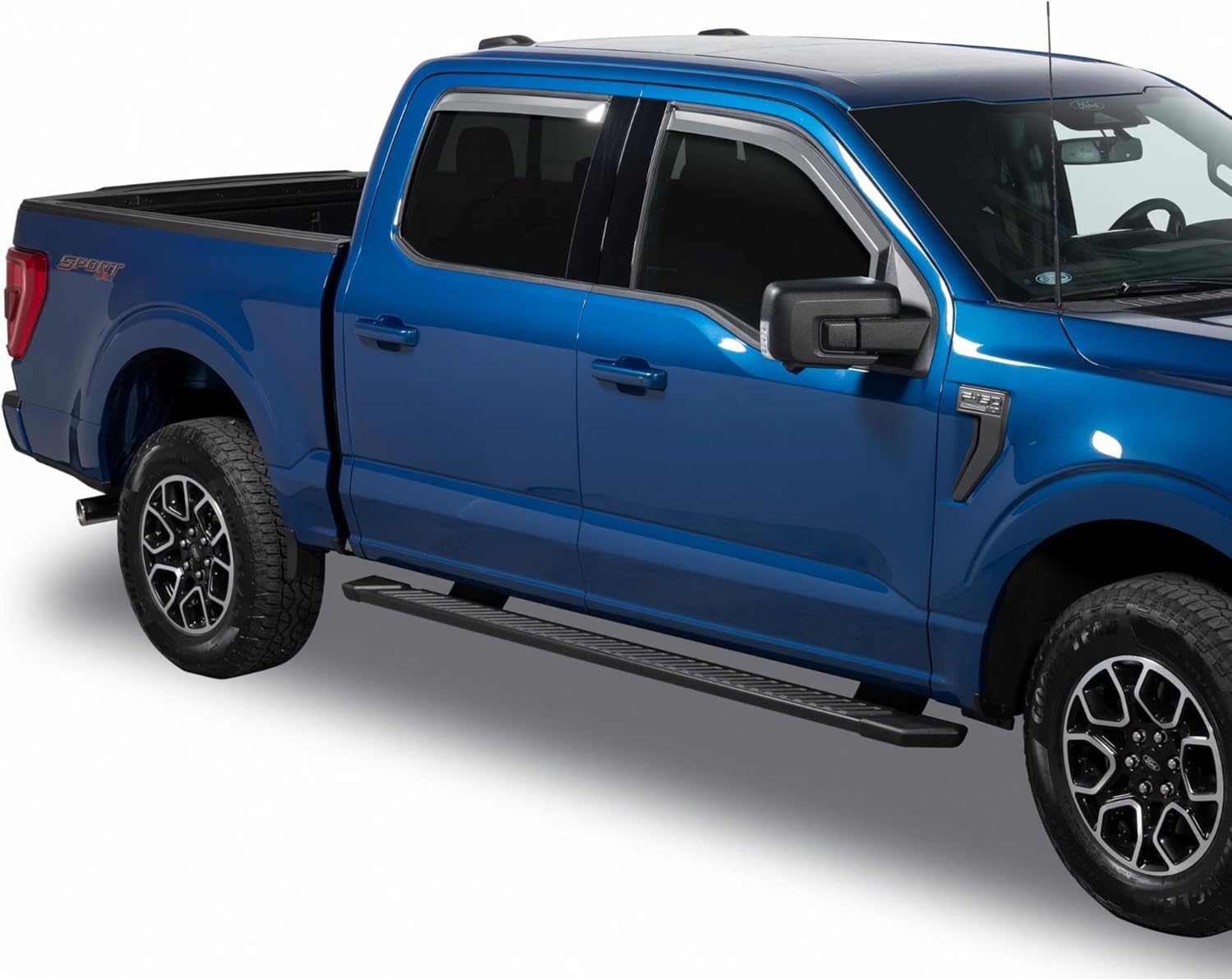 Putco Element Chrome Window Deflectors Fits Ford F150 21-26 / Ford F250 F350 F450 F550 24-26 SuperCrew - Set of 4 - in Channel Install