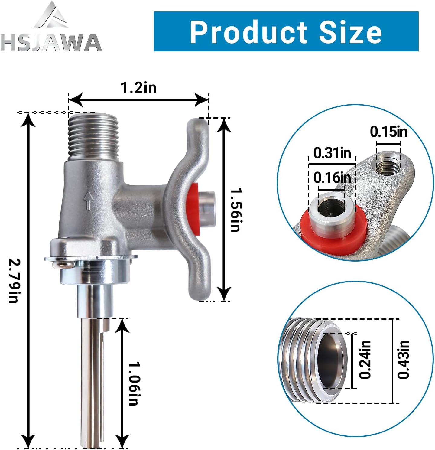 WB21K10100 Surface Burner Valve Compatible with GE Hotpoint WB21K10100 Range Valve Burner Models Include 1473798 AP4368232 PS2345608 EAP2345608 (Gray 2PC)