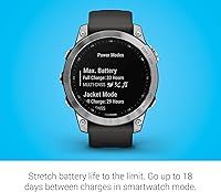 Vista 39 de Garmin Fenix 7S - Reloj inteligente de aventura de tamaño más pequeño, con capacidad de carga solar, resistente reloj para exteriores