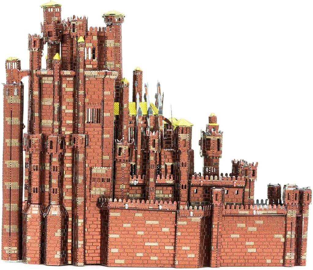 Metal Earth Premium Series Game of Thrones Red Keep 3D Metal Model Kit Bundle with Tweezers Fascinations
