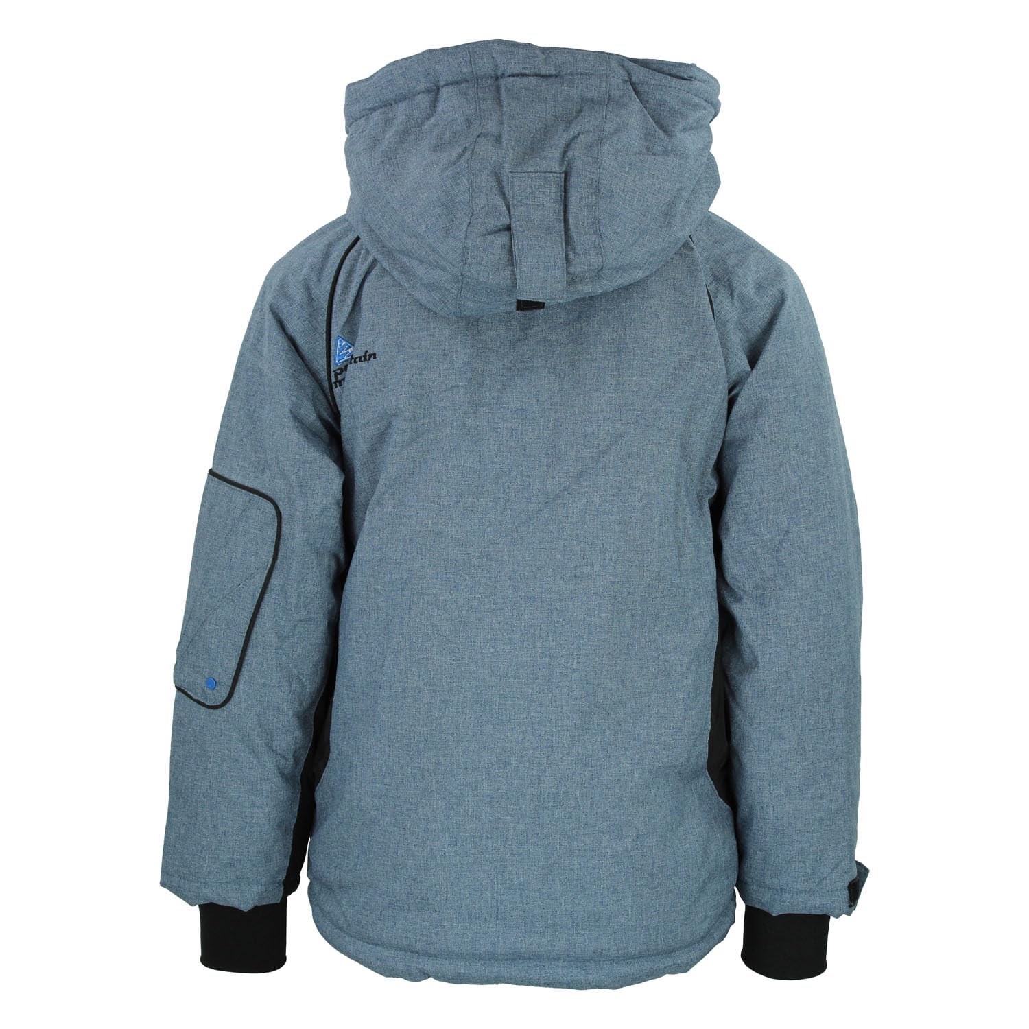 Peak Mountain - Giubbotto di Sci Ragazzo ECAMATE38-blu-4 Anni