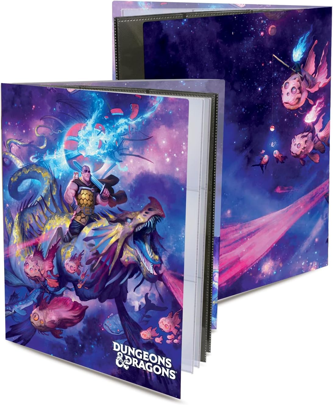 Ultra PRO - Dungeons & Dragons: Character Folio Boo's Astral Menagerie Folio with Stickers - Organize & Store your Notes, Character Sheets, & Spell cards with The 9 Pocket Page for Standard Size Cards