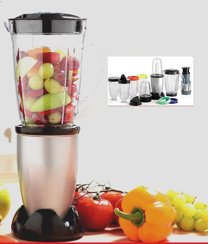 New 17PC Multi Blender Chopper Food Processor JUICER Smoothie Maker