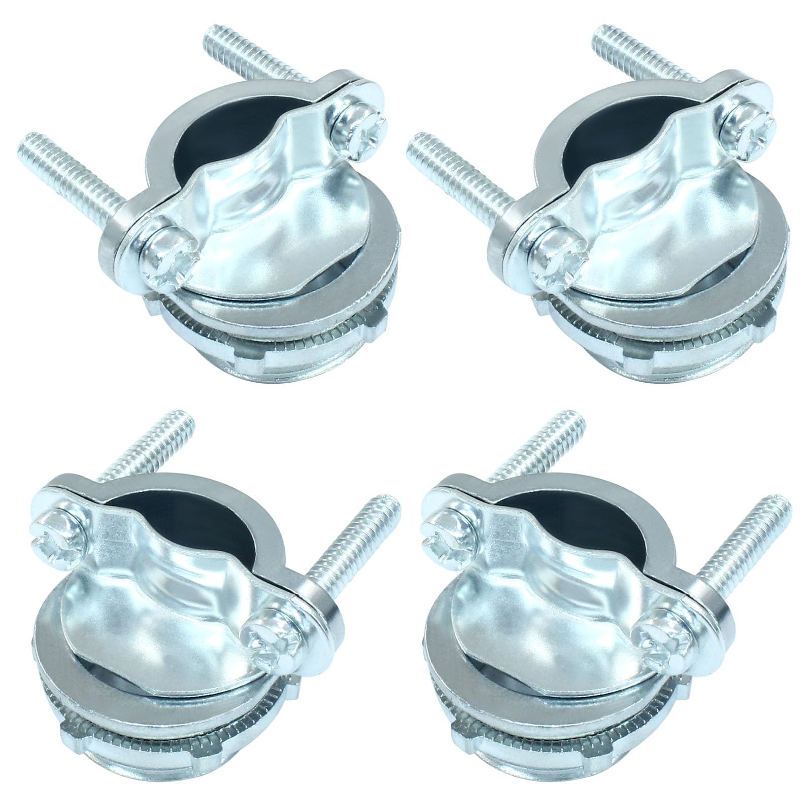 3/4 Inch Clamp Type Cable Connectors, 4 Pcs