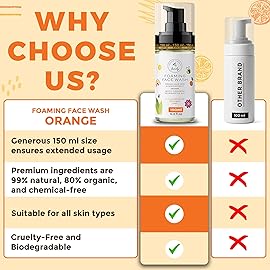 The Natural and Organic Family Kids Foaming Face Wash - Clean and Gentle Face Wash for Kids and Preteens - Made in the UK