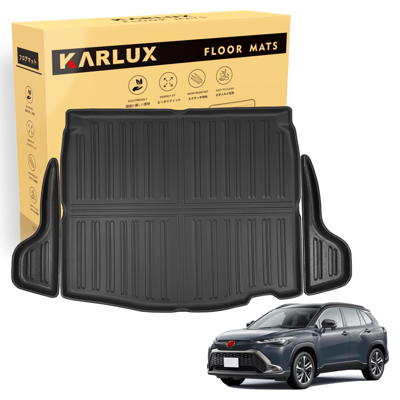 【カニカマさま専用】カローラクロス　フロアマット　ブラック　日本製 カニカマさま専用】カローラクロス フロアマット ブラック 日本製