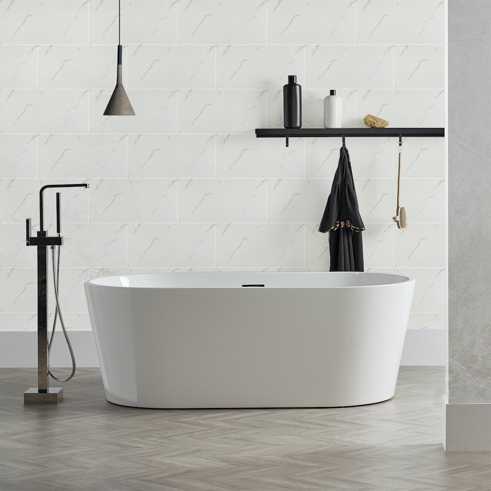 Alened Pegatinas autoadhesivas para azulejos de pared de mármol