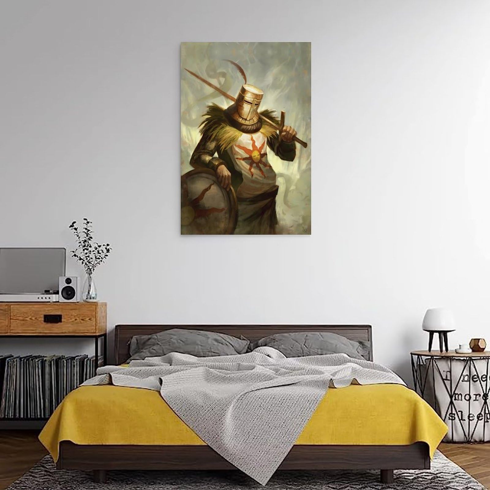 Poster Dark Souls WZXGYM 20x30 Cm – Stampato Su Tela Olio Impermeabile, Decorazione Parete Per Casa E Ufficio (Senza Cornice)