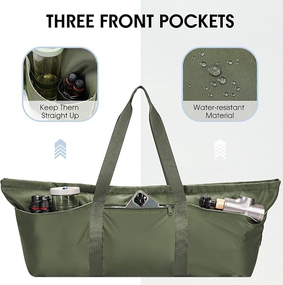 sportsnew Large Yoga Mat Bag Trolley Sleeve Gym Carrier Shoe Bag Wet Pocket