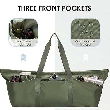 sportsnew Large Yoga Mat Bag Trolley Sleeve Gym Carrier Shoe Bag Wet Pocket