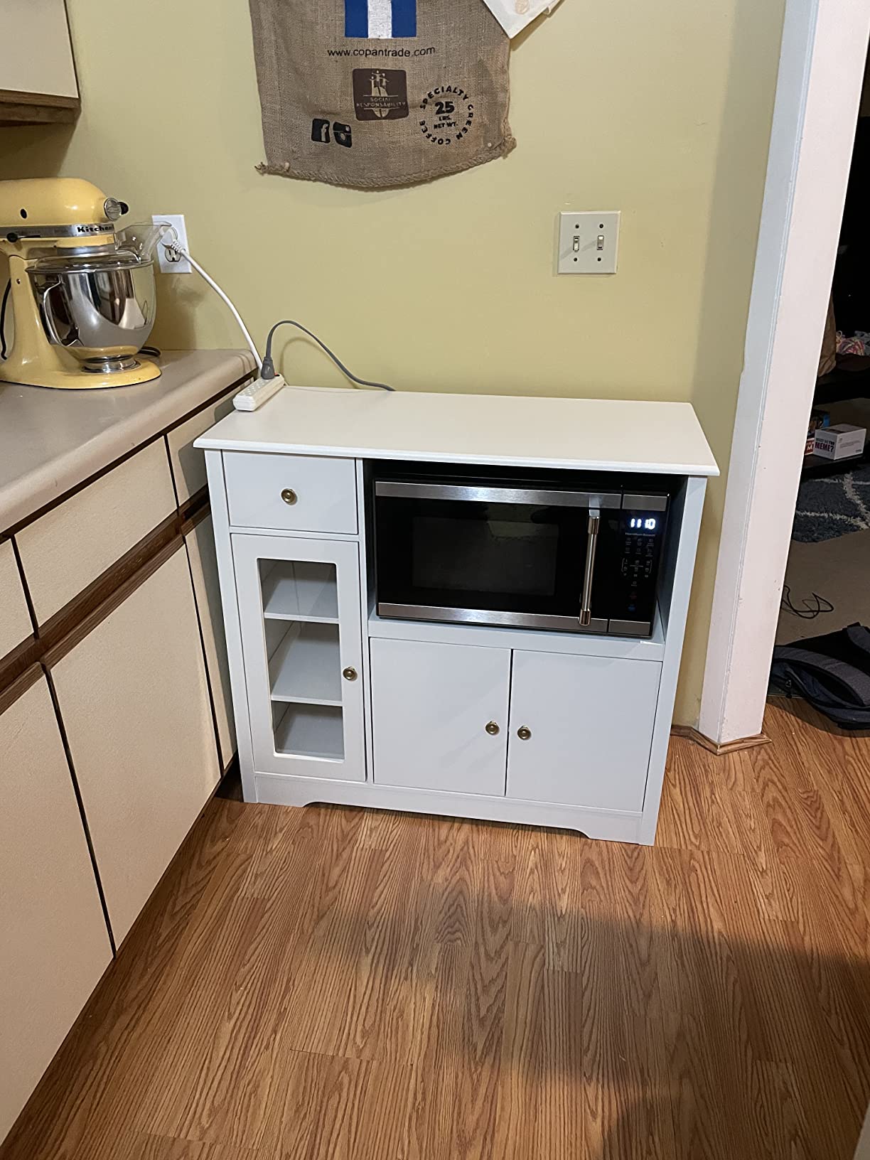 28/mo Finance HORSTORS Microwave Kitchen Storage Hutch