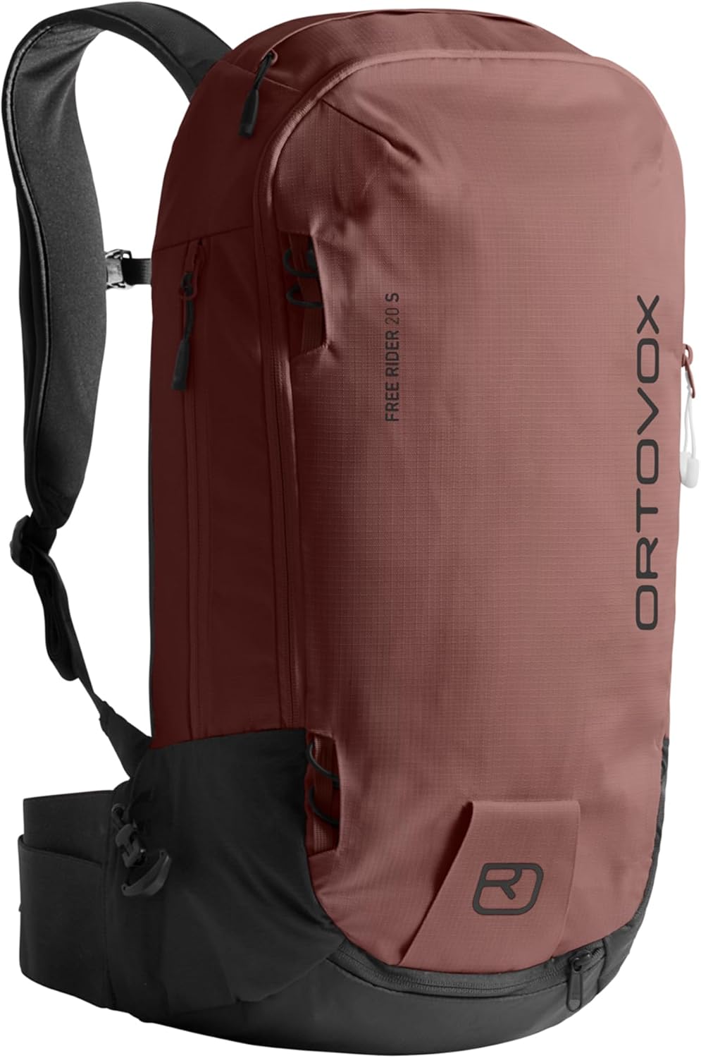 Ortovox Free Rider 20L S Freeriding Ski Touring Backpack for Skiing, Snowboarding & Backcountry Sports - Chestnut - 20 Liter