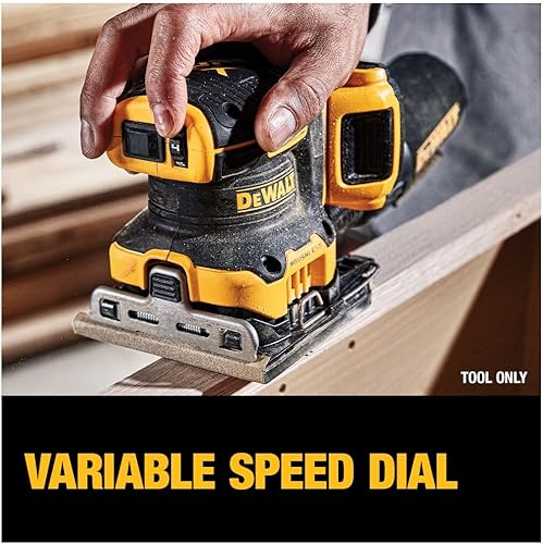 Miniatura 8 de DEWALT Lijadora inalámbrica de velocidad variable de 1/4 hoja sin escobillas MAX XR de 20 V (solo herramienta) (DCW200B)