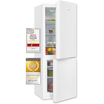 Exquisit KGC231-60-010E Fridge-Freezer - 175 L - White - Stand Unit [Energy Class E]
