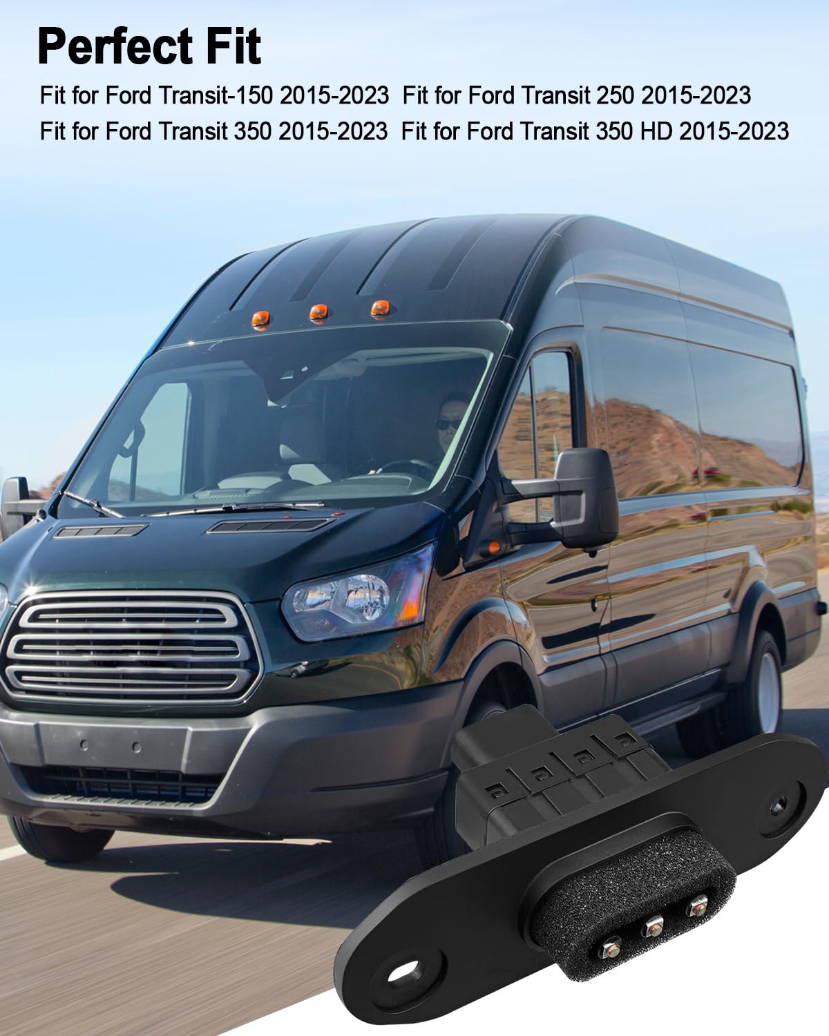 Side Sliding Door Contact Point Switch Device Fit for Ford Transit 150 250 350 HD 2015-2023 Replace JK2Z-14A658-B JK2Z14A658B, Power Lock/Terminal