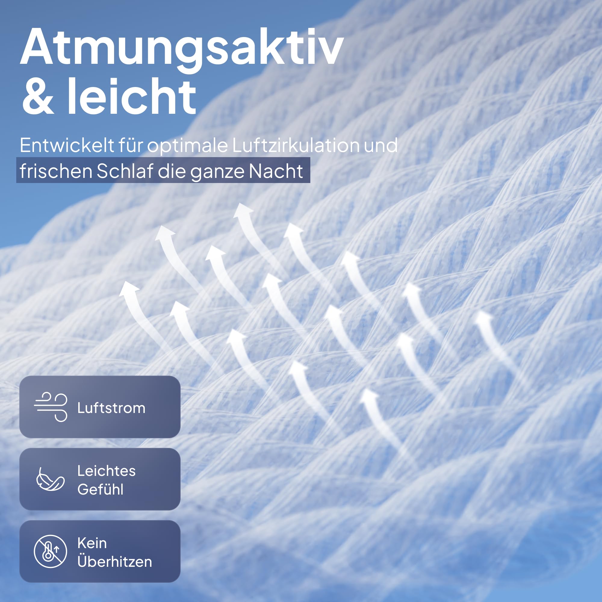 Anew Sleep – Kühldecke 140 x 220 cm – Kühlender Schlafkomfort Sommer | Grau; Nylon- & Elasthan-Gewebe; für empfindliche Haut; schnelltrocknend; pflegeleicht; weich