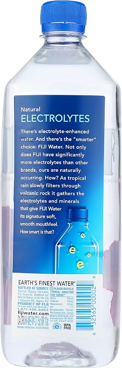 Fiji Natural Artesian Water - 1 Liter Bottles (Case of 12) by Fiji