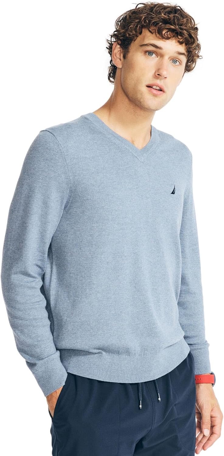 Nautica Men's Classic Fit Navtech Soft V-Neck Sweater