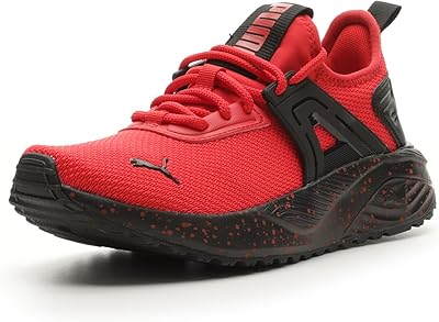 PUMA Pacer 23 Speckle Sneaker, for All Time Red Black, 6 US Unisex Big Kid