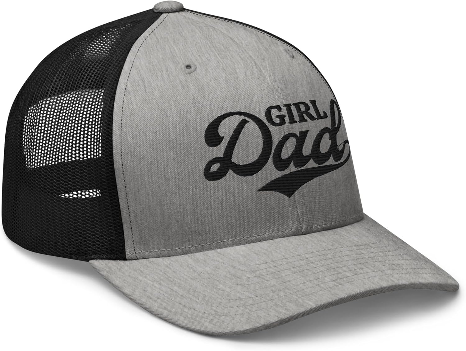 NX Girl Dad Embroidered Trucker Hat Curved Bill Mid Crown Adjustable Cap