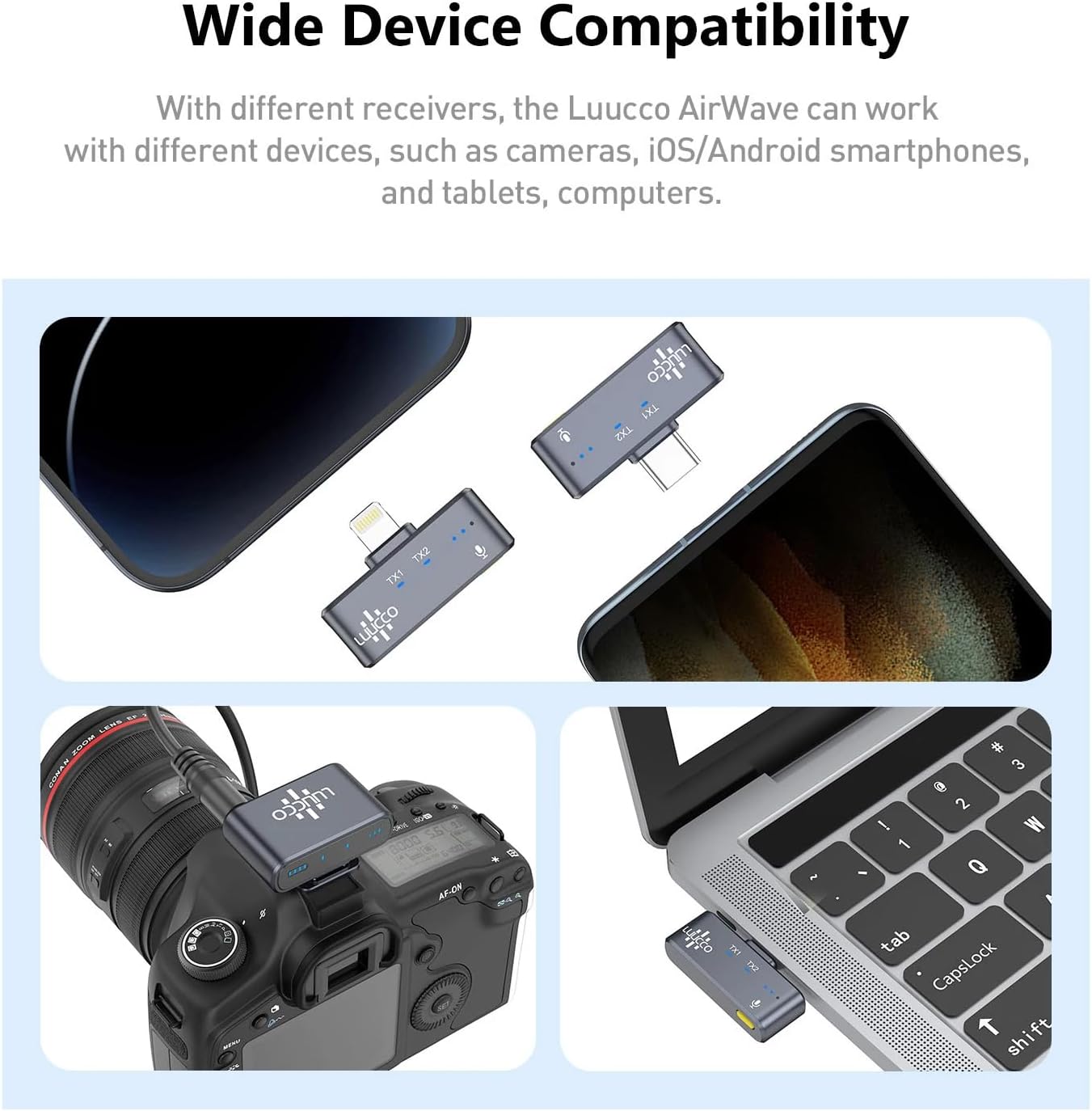 LUUCCO AirWave K2 Wide Device Compatibility