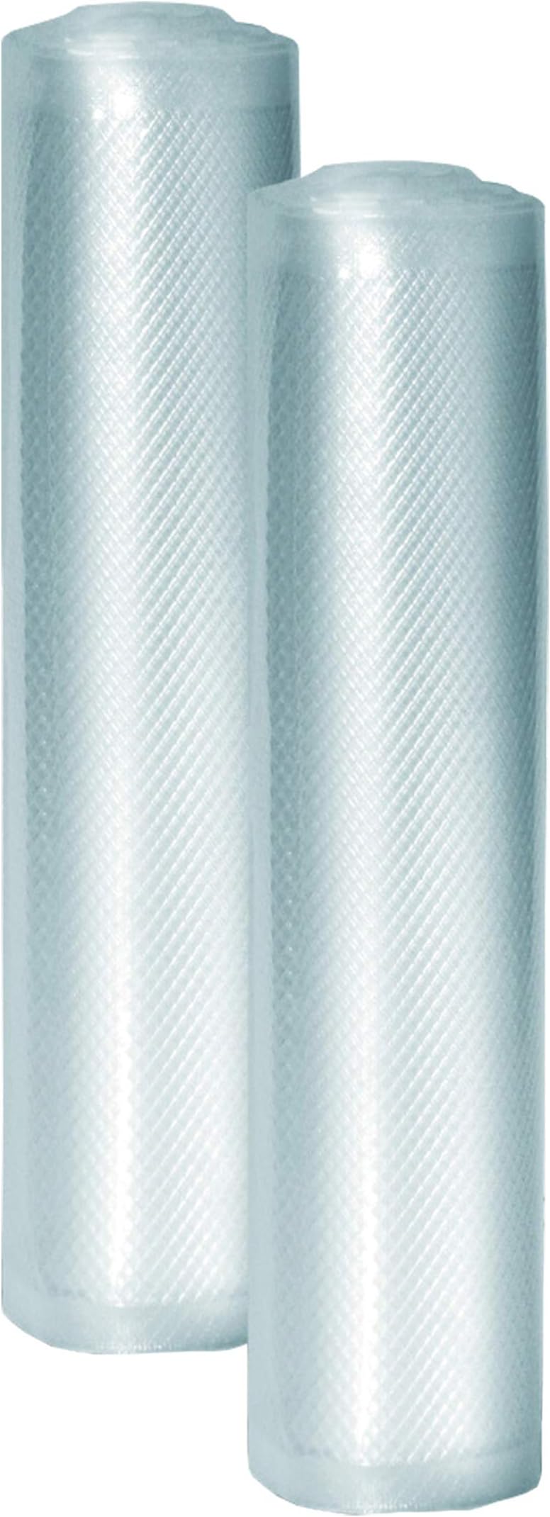 Caso Design Professional 11-in. x 20-Ft. Food Vacuum Rolls, Set of 2, 11x20, Plastic