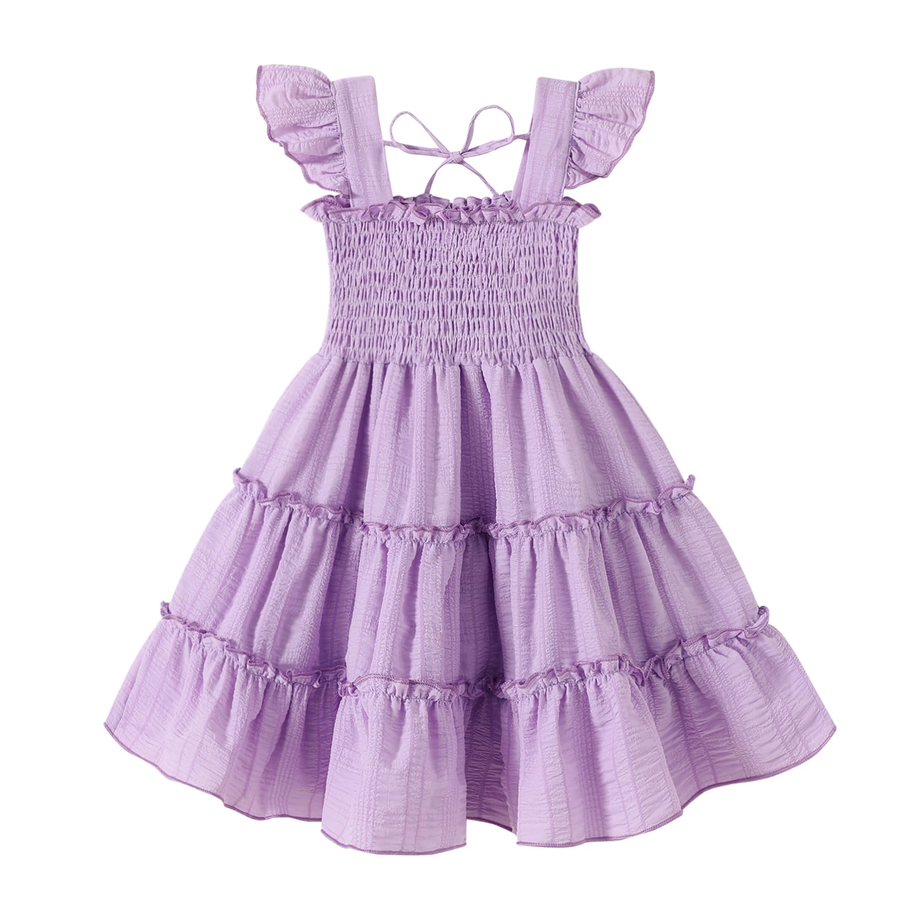 YOUNGER TREE Sleeveless Ruffle Dress