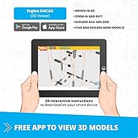 Vista 7 de Engino Toys Creative Engineering STEM Maker Master - Juego de 40 modelos, piensa y construye en espacio 3D, actividades y experimentos, dune