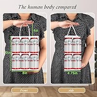 Vista 2 de bagmad Paquete de 100 bolsas de papel kraft blancas medianas resistentes con asas a granel, bolsas de regalo gruesas de 8 x 4.75 x 10 pulgadas