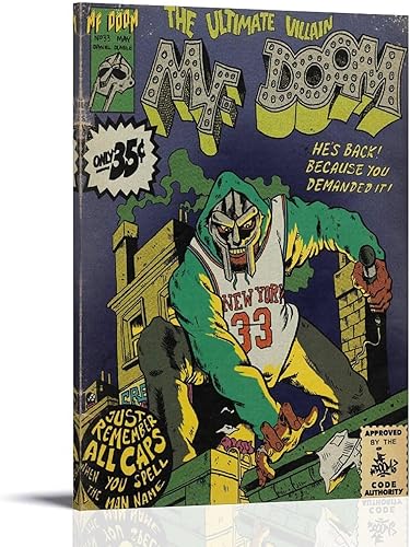 Miniatura 9 de Mf Doom Comics - Póster artístico para dormitorio, lienzo estético, decoración de pared, 12 x 18 pulgadas (11.8 x 17.7 in)