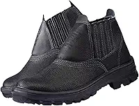 Botina Bota Calçado EPI Monodensidade com Bico PVC - Sapato de Segurança para Trabalho Profissional (36)