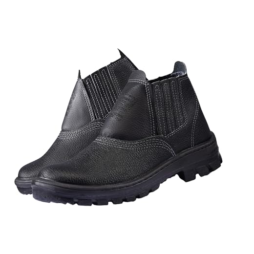 Botina Bota Calçado EPI Monodensidade com Bico PVC - Sapato de Segurança para Trabalho Profissional (36)