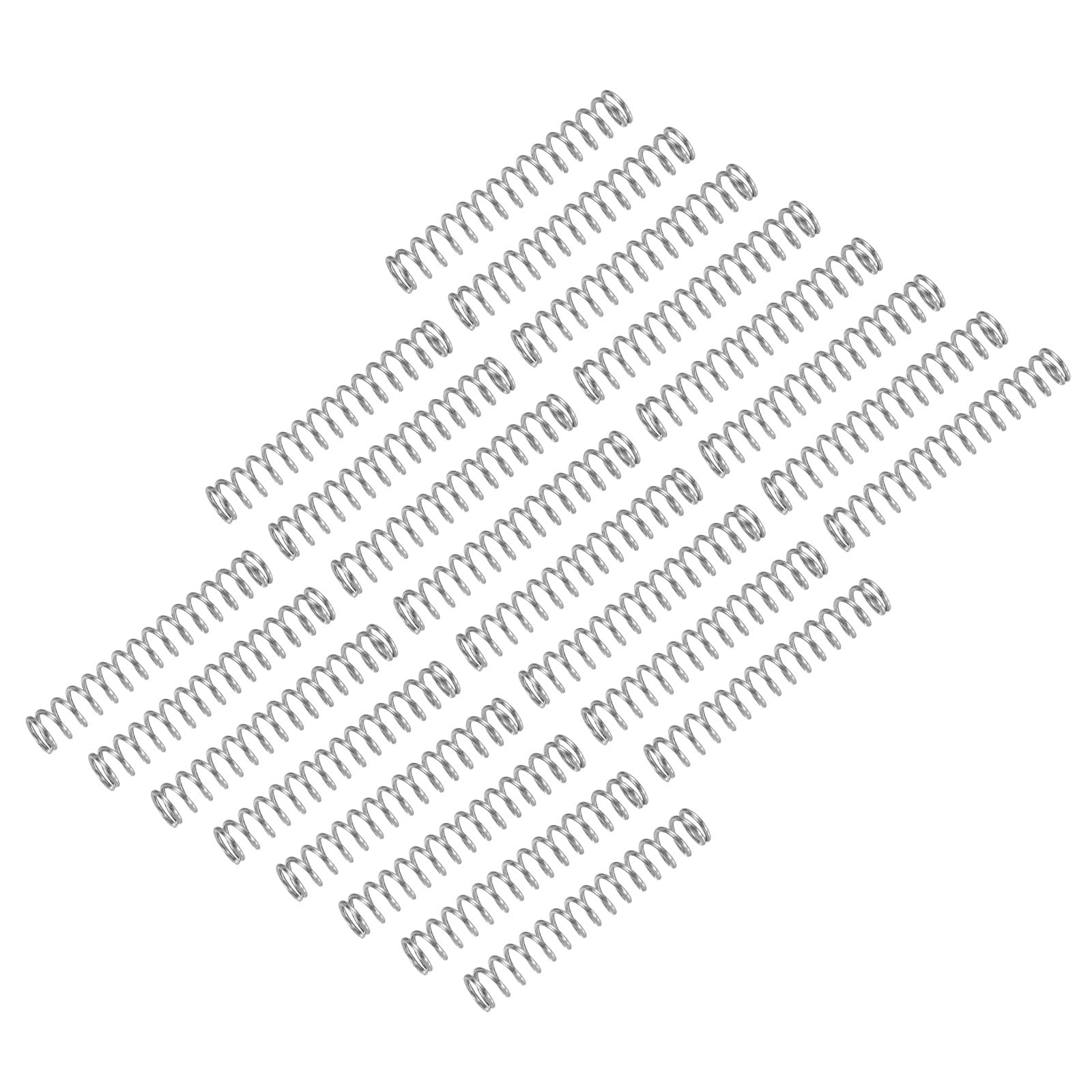 uxcell 25Pcs Compression Spring, 304 Stainless Steel 8mm OD 0.8mm Wire 15mm Length Mechanical Spring for Shop Home Repair Project, Silver Tone — Amazon image 24