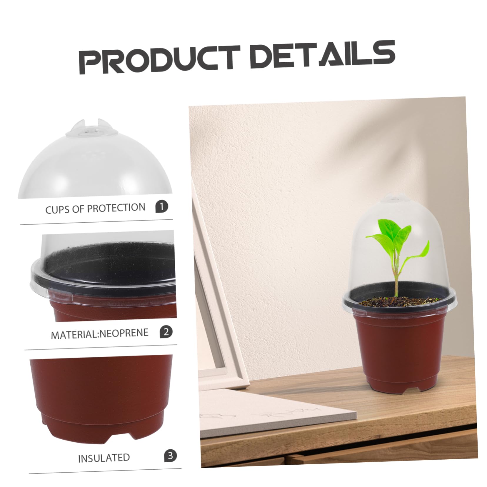 YARNOW 20 Juegos Maceta de jardín macetas para Plantas plantador Maceta de jardineria macetas de vivero de Flores guardería Olla de galón Lavabo al Aire envase