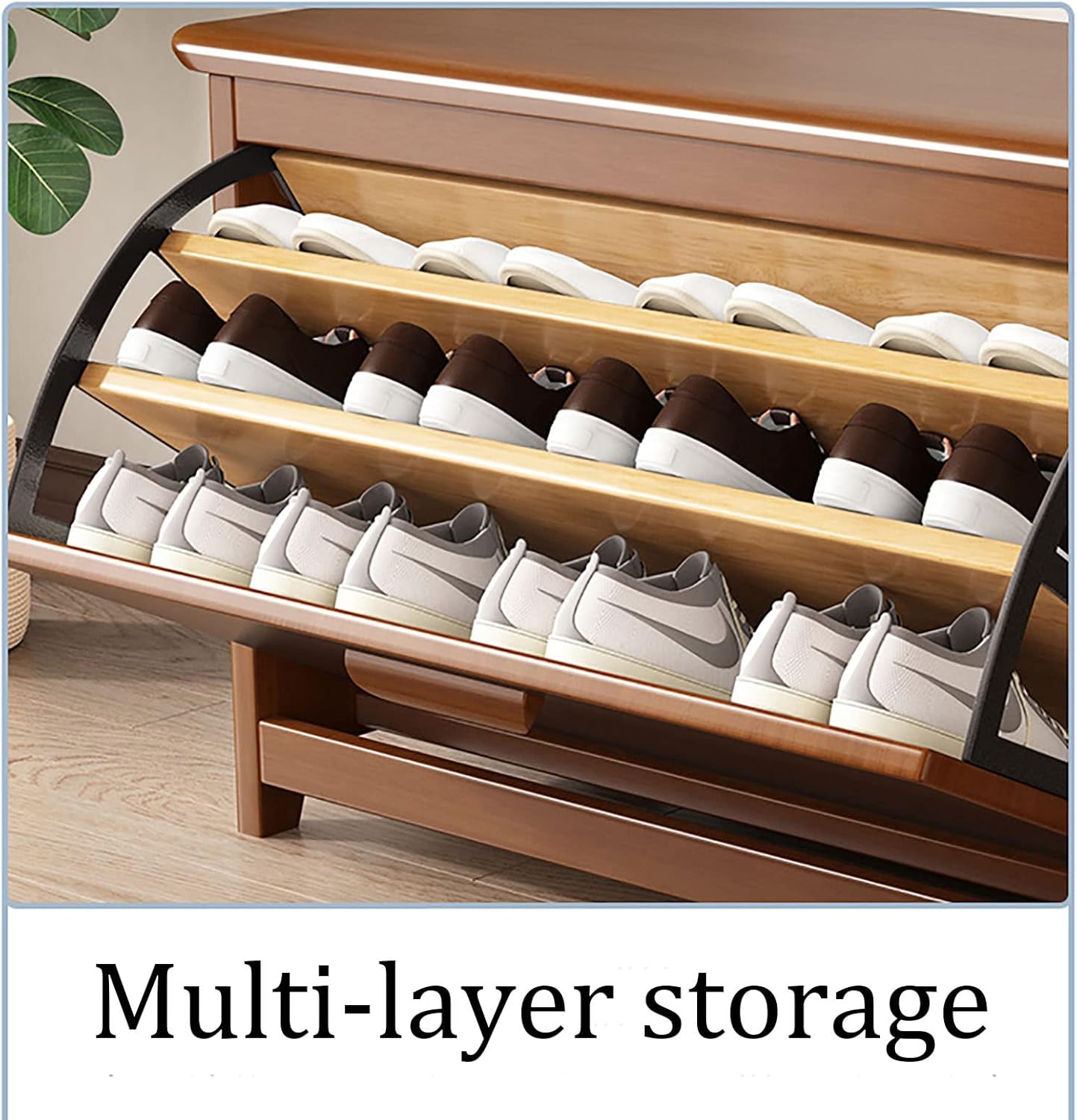 ◆正規品◆無垢材 靴収納 引き出し付き 3段 靴ラック ベンチ 玄関 リビングルーム 廊下 屋内収納 チェスト エンドスツール 100/80  ブーツ 楽ちん◆追跡あり◆