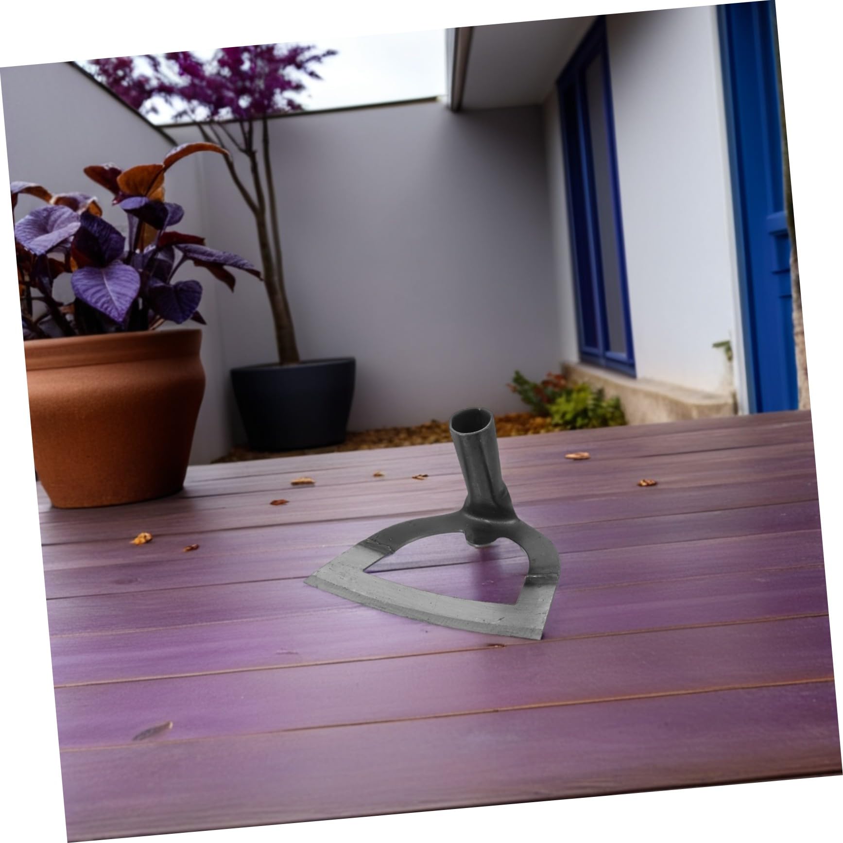 Toyvian 2 Hollow Hoe z Ostrym Brzegiem z Nierdzewnej Stali i Trwały Narzędzie Ogrodnicze Do Pielenia i Spulchniania Gleby Ergonomiczny Motyka Do Upraw i Usuwania Chwastów