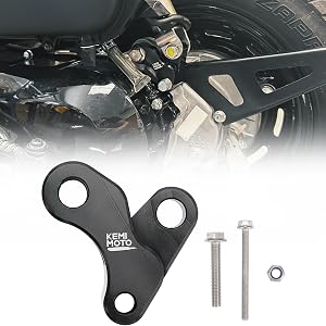 KEMIMOTO Motorcycle Rear Shocks Lowering Kit Compatible with Navi 2022 2023 2024 2025 2026Aluminum Navi 2022+ Lowering Link Kit - 1'',Black
