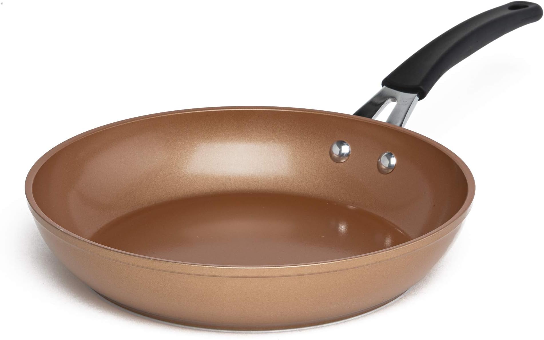 EcolutionTitanium Ceramic Easy Clean Endure Nonstick Silicone Stay Cool Handle, 9.5-Inch Fry Pan, Copper