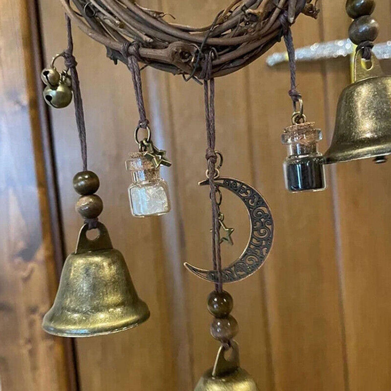 Campanello A Vento Stregonesco Vintage - Decorazione Wicca, Protezione Dalla Negatività - Foto 10