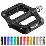 Mountain Bike Pedals Flat - MTB Pedals Flat, Bicycle Pedals for BMX/MTN/Road/Gravel/EBike, BMX Pedals, Platform Pedals, Adults & Kids Bike Replacement Upgrades Parts 9/16