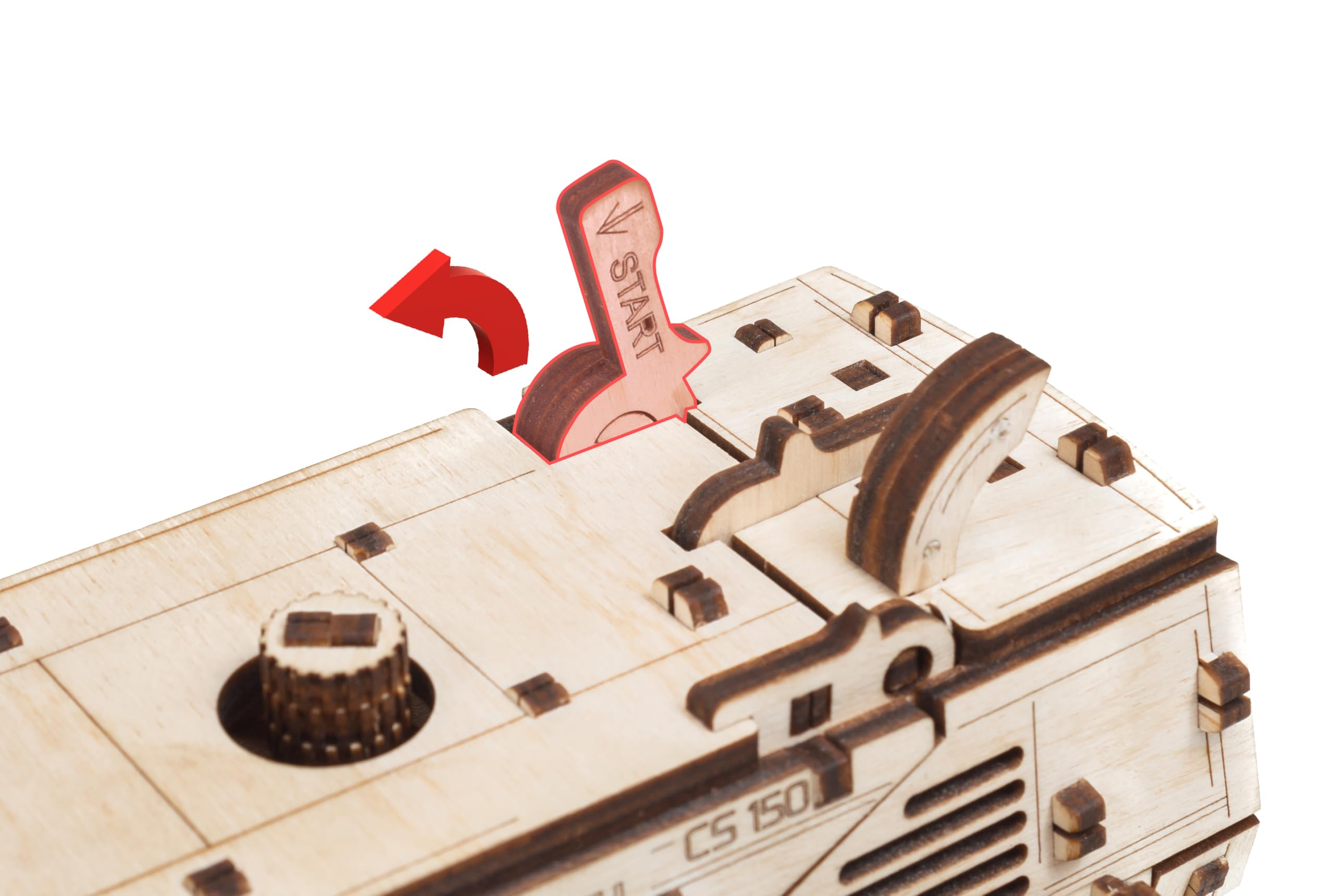 EWA Eco-Wood Art - Puzzle 3D in legno per adolescenti e adulti - TOSAERBA - Kit fai da te, autoassemblabile, non richiede colla - 963 pezzi