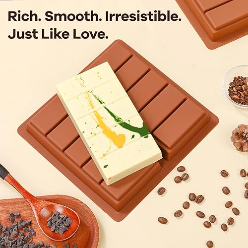 Miniatura 14 de Molde de barra de chocolate – Moldes antiadherentes de silicona para chocolate, molde de barra de chocolate profundo Dubai de grado alimenticio