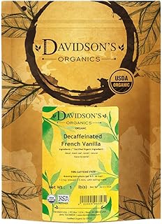 Davidson's Organics, Decaffeinated French Vanilla, Loose Leaf Tea, 16-Ounce Bag